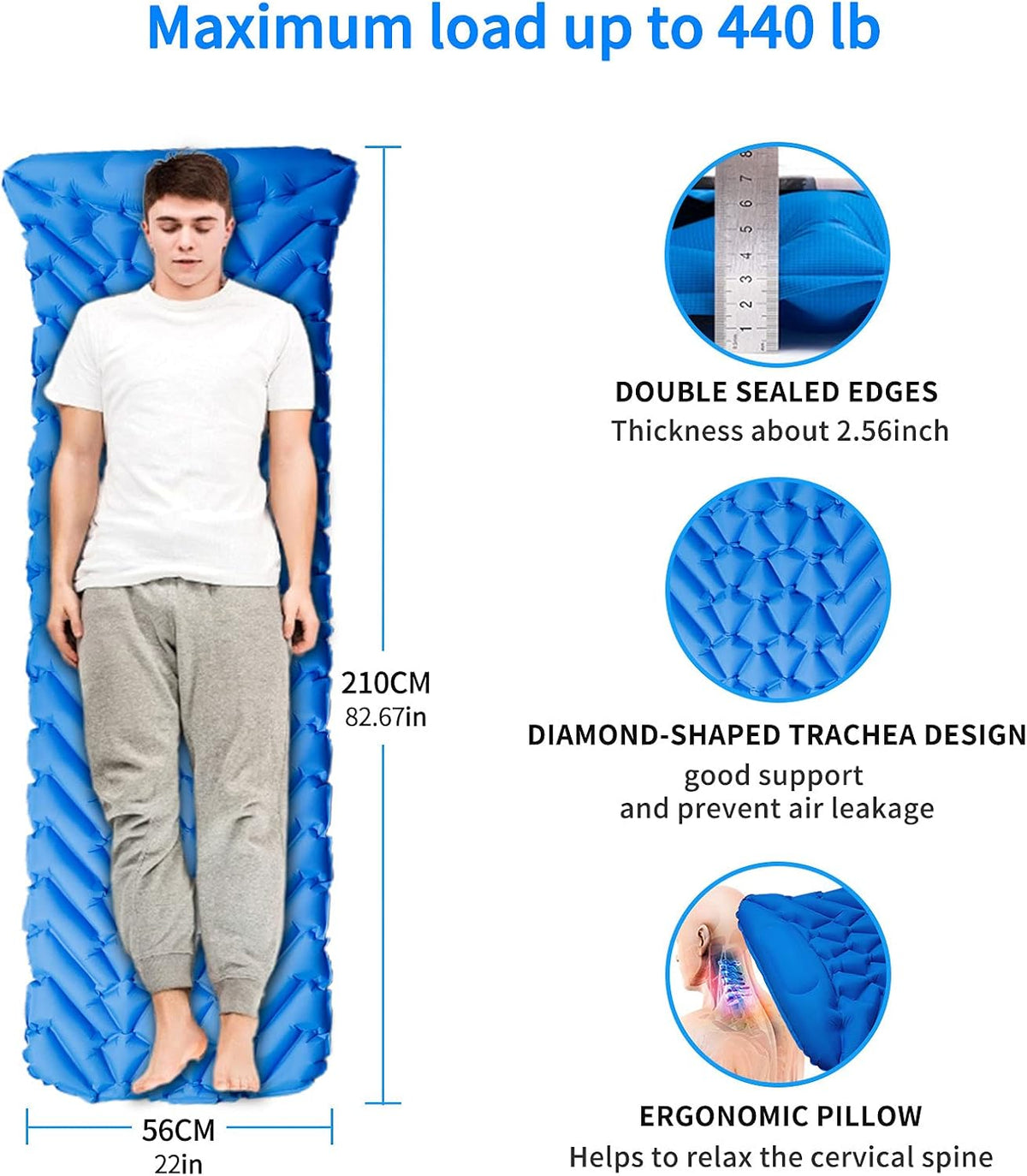 Ultralight Inflatable Camping Sleeping Pad H6052