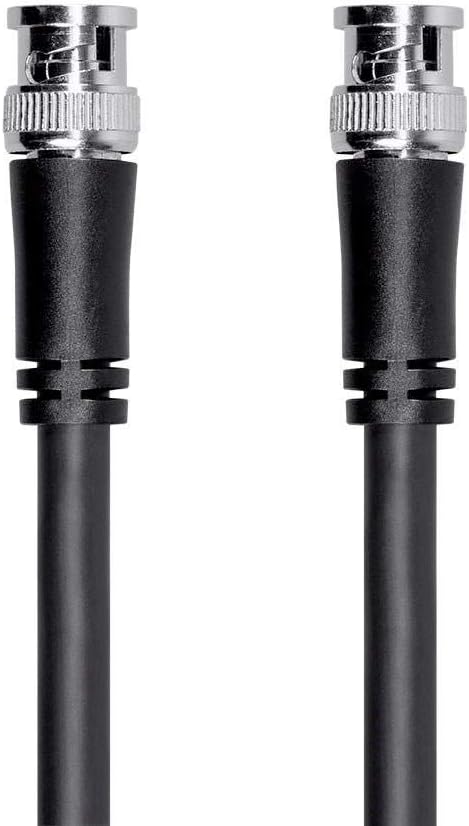 25 Feet Black RG6 BNC Cable W59302