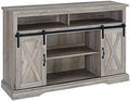 White Wood TV Stand Storage Cabinet Q15551