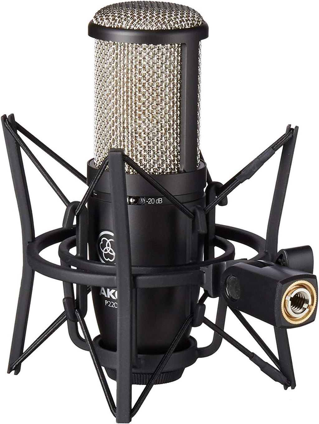 Large-Diaphragm Cardioid Condenser Microphone Bundle with XLR Cable, Pop Filter, Cable Ties and Microfiber Cloth J3206