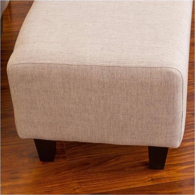 Beige Arm Chair and Ottoman S776