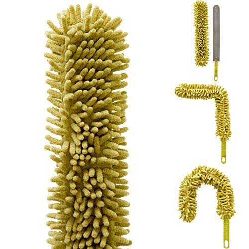 24 Foot Extension Pole Cleaning Kit with 3 Dusting Attachments and 1 Window Squeegee F729