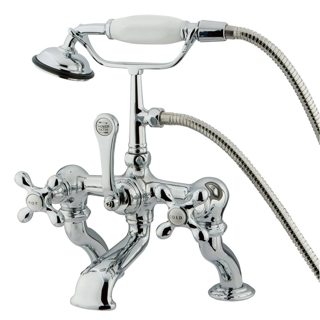 Vintage Deck Mount Tub Filler with Hand Shower, Oil Rubbed Bronze N722897