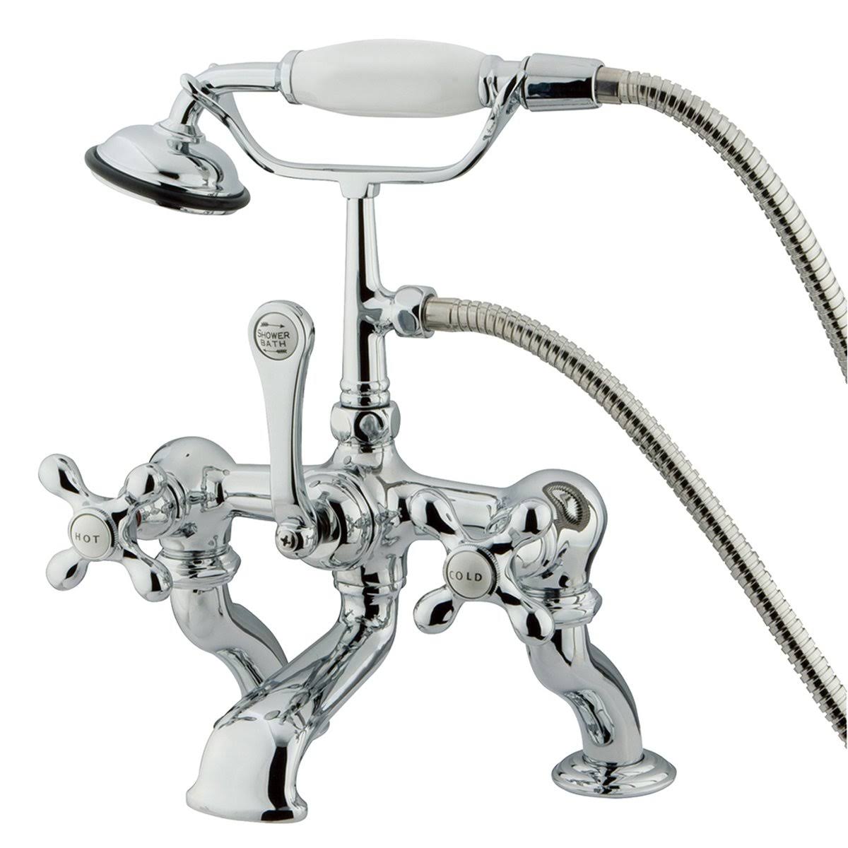 Vintage Deck Mount Tub Filler with Hand Shower, Oil Rubbed Bronze N722897
