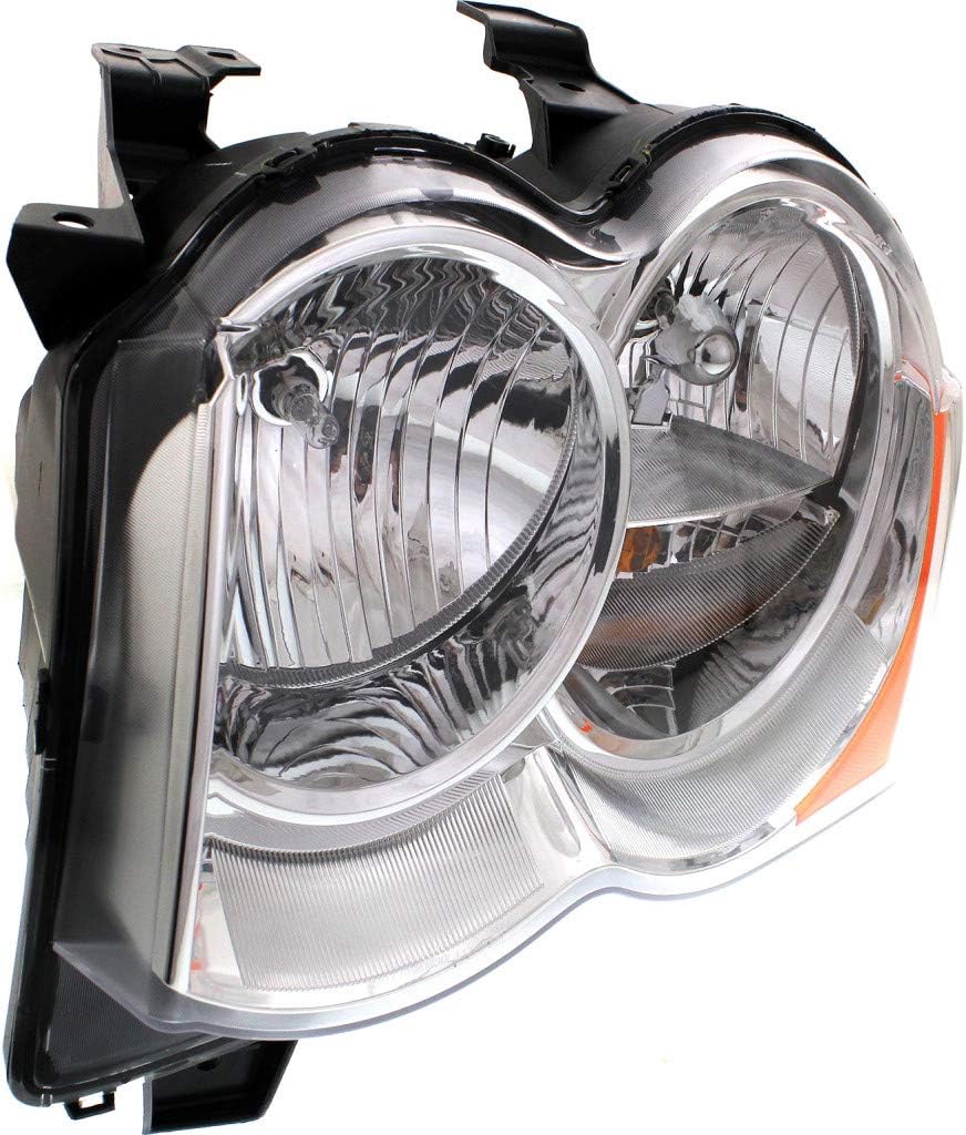 Headlight Assembly for Jeep Grand Cherokee 2008 2009 2010 Driver and Passenger Side Pair Halogen A3164