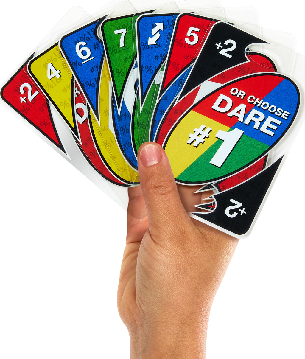 UNO Dare Card Game, 2-10 Players, Waterproof Cards and Dice P247