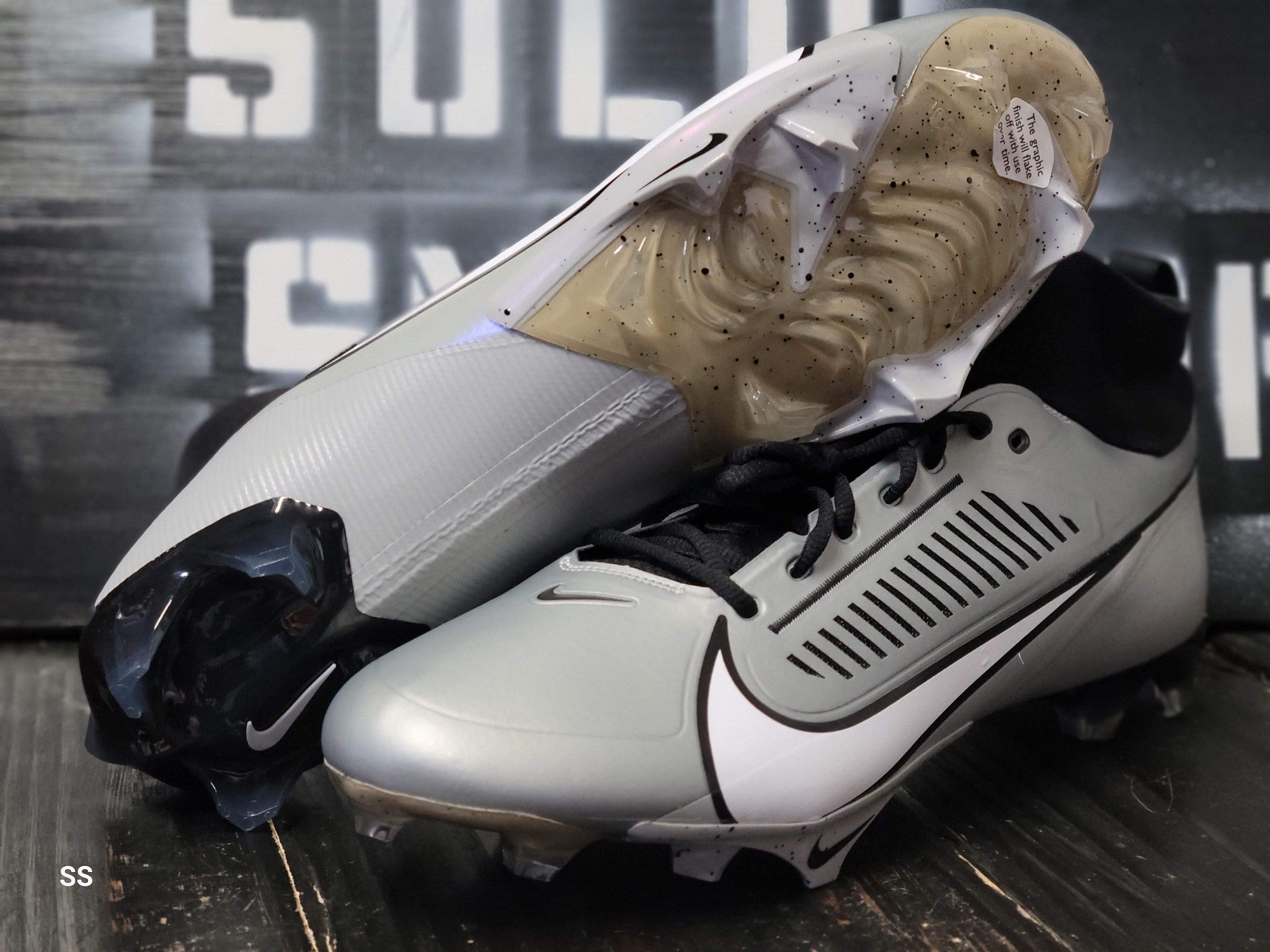 Silver/Black Football Cleats X603608