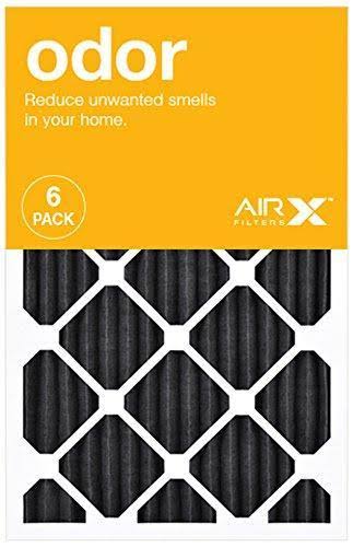 16x25x1 MERV 8 Carbon Pleated Air Filter Box of 6 V637933