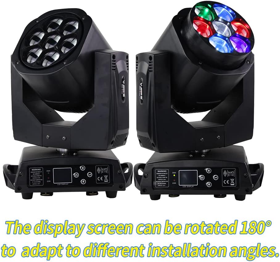 7*15W 4in1 RGBW Mini Bee-Eyes Zoom Moving Head Light J962800