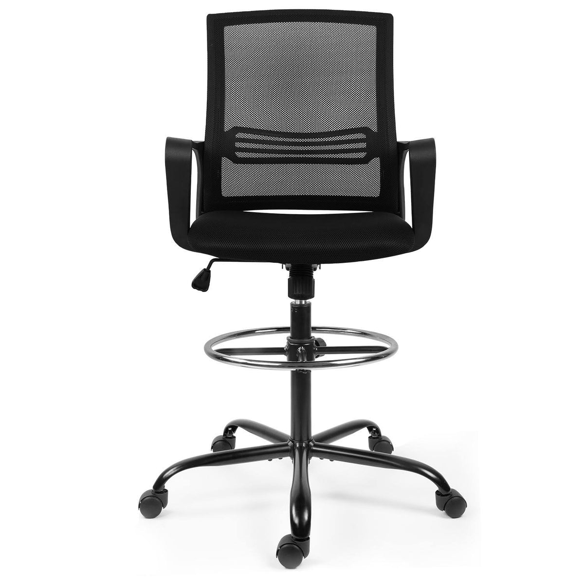 Black Adjustable Height Swivel Task Chair Y1972
