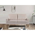 Ivory Velvet Velvet Loveseat Y401