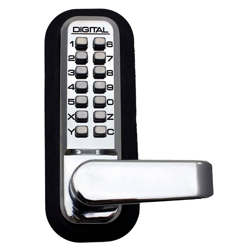 Passage Door Lever with Double Combination Mechanical Keyless Lock T635