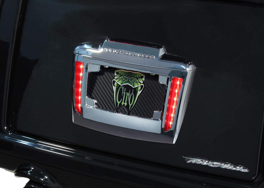 Chrome Lighted License Plate Frame Holder V5376