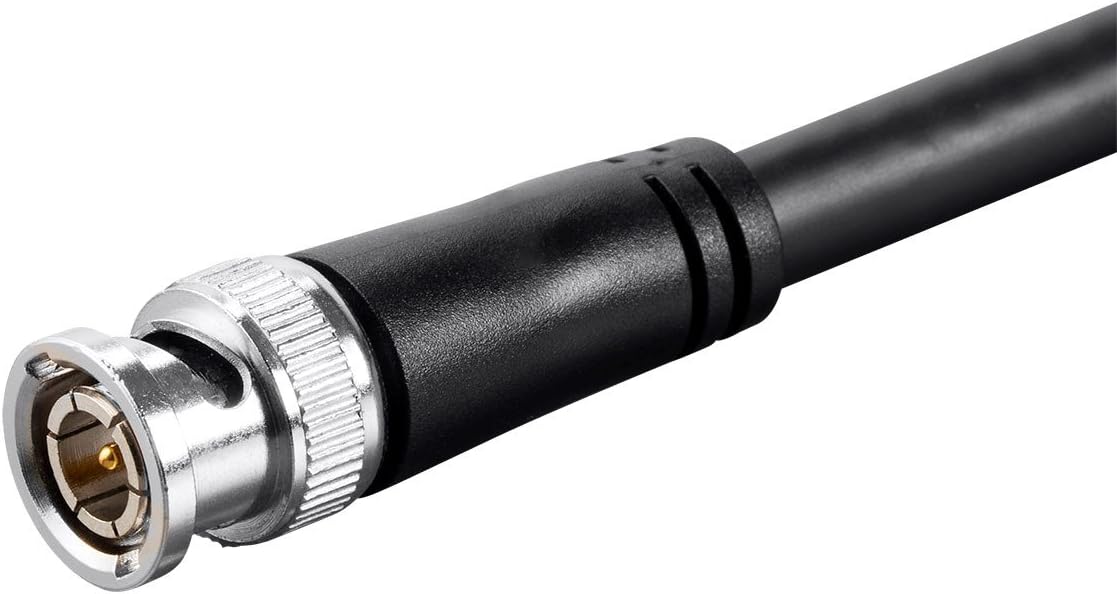25 Feet Black RG6 BNC Cable W59302