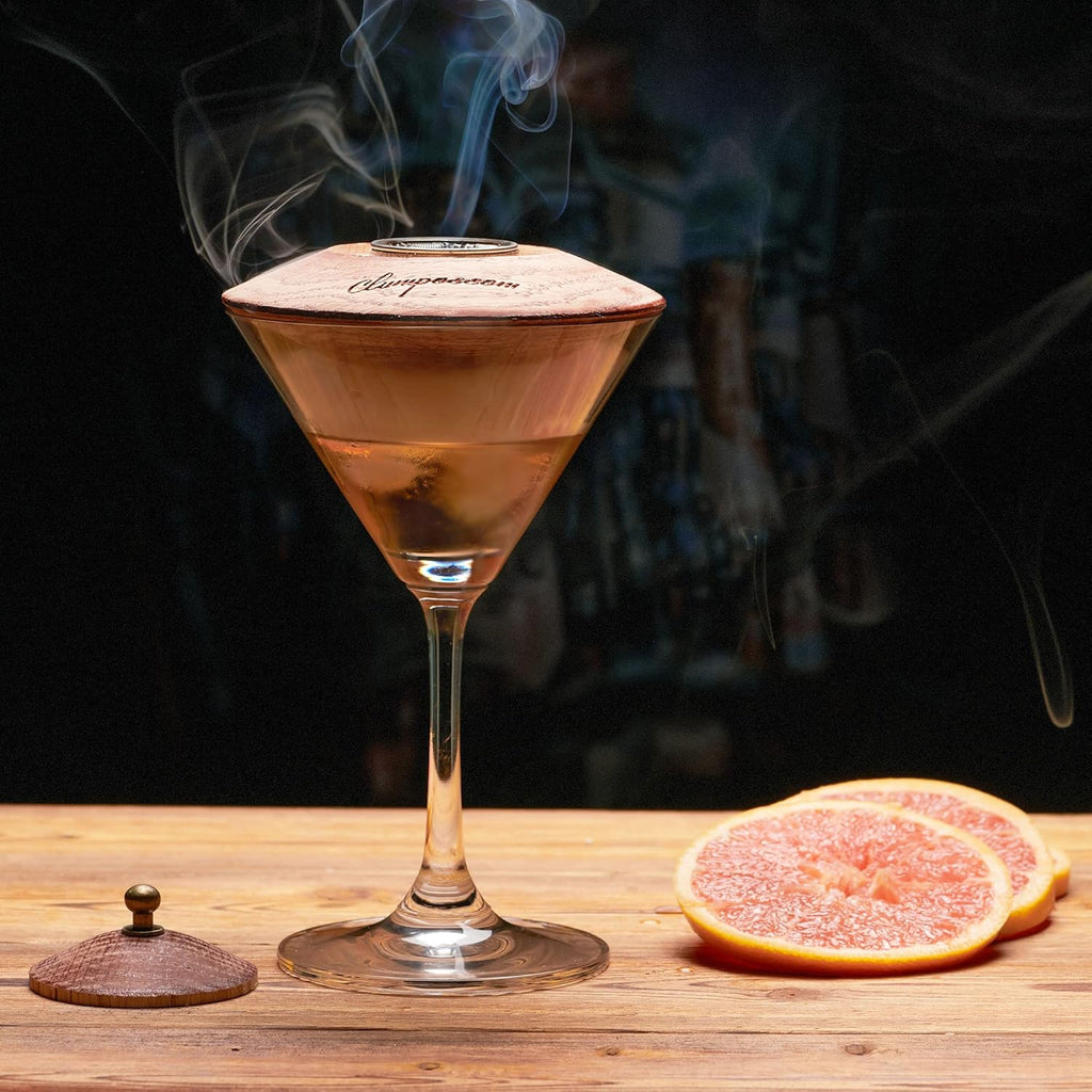 Whiskey Smoker Cocktail Smoker Kit with Torch, Three Kinds of Wood Chips K23861