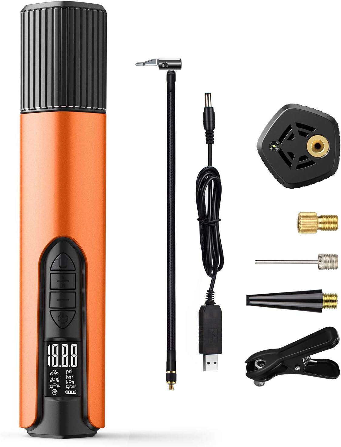 150 Psi Portable Electric Air Pump with Digital Pressure Gauge O1656