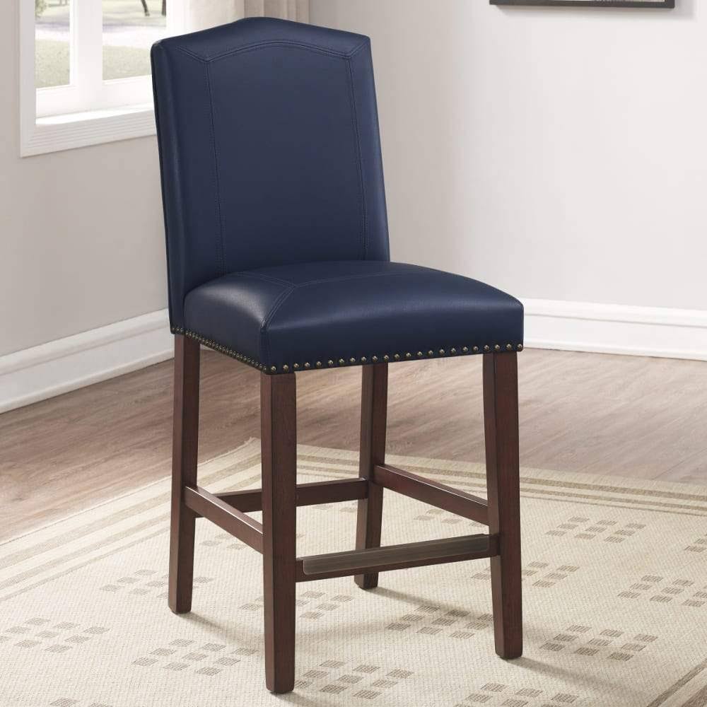 Brown Faux Leather Counter Stool S403160