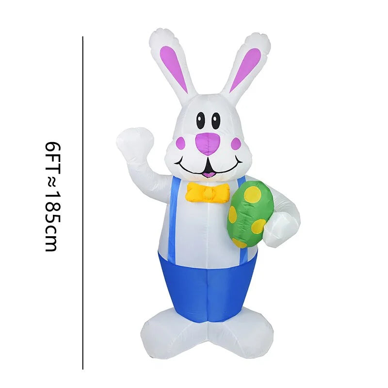 Inflatable Easter Bunny Outdoor Decoration With LED Light A311