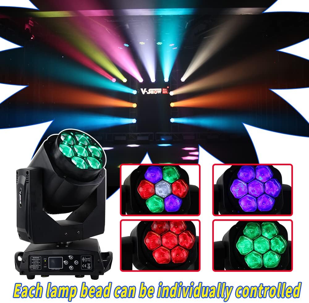7*15W 4in1 RGBW Mini Bee-Eyes Zoom Moving Head Light J962800