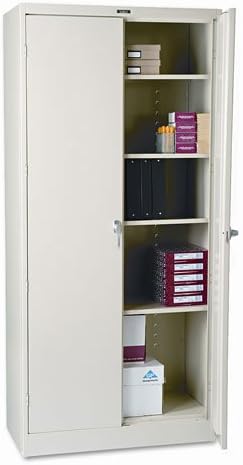 Black Steel Storage Cabinet with 4 Adjustable Shelves R842