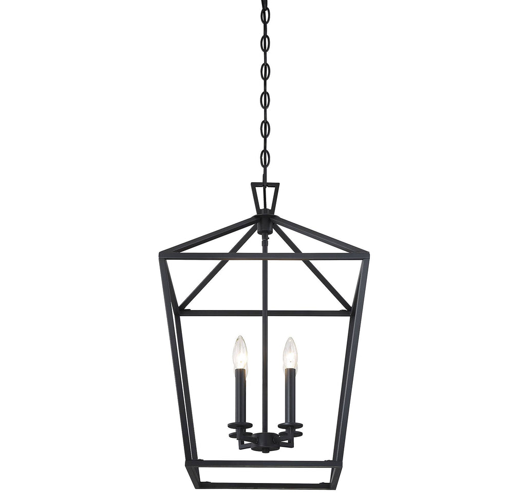 Matte Black 4 Light Foyer C424