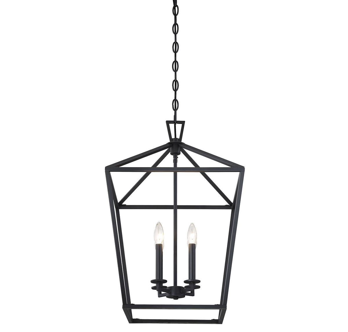 Matte Black 4 Light Foyer C424