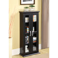 Black Media Tower Storage Cabinet I188914