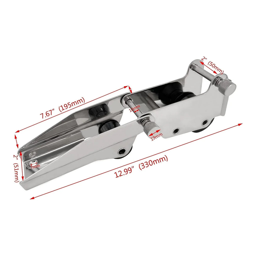 316 Stainless Steel 330mm Hinged Bow Anchor Roller S507882