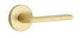 Satin Brass Passage Lever Set A637