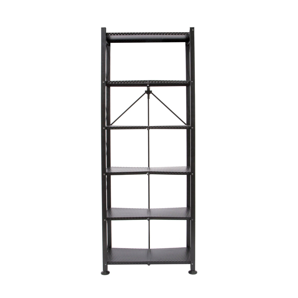 Black 6-Tier Book Shelf N220