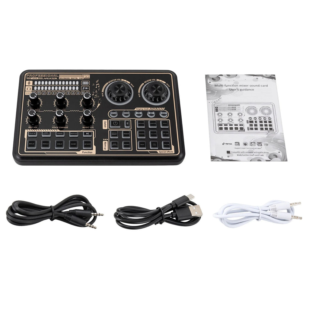 Audio Mixer with Voice Changer and LED Lights O197619