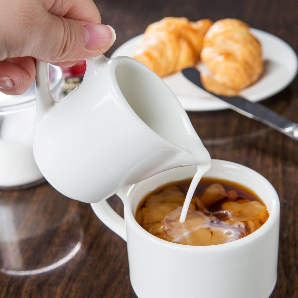 Pearl White Creamer 3oz D6710